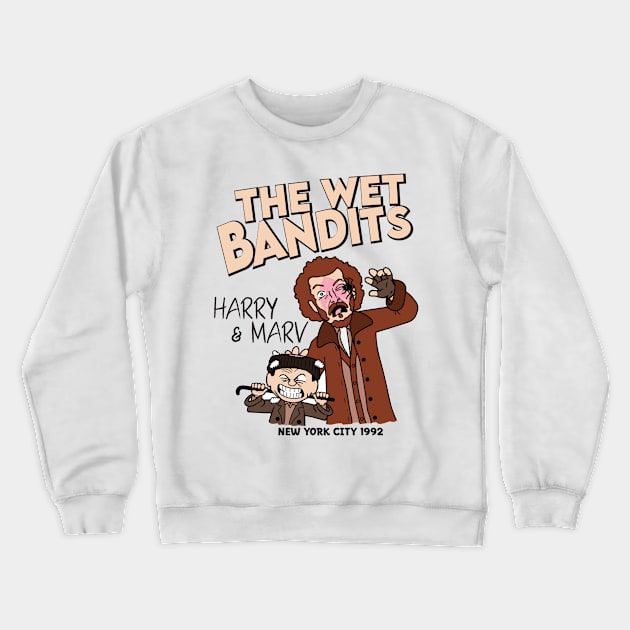 Harry And Marv // Wet The Bandit Crewneck Sweatshirt by aidreamscapes